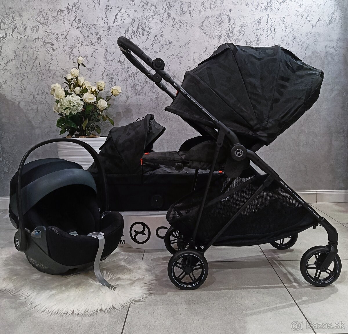 TROJKOMBINÁCIA CYBEX GOLD MELIO STREET REAL BLACK