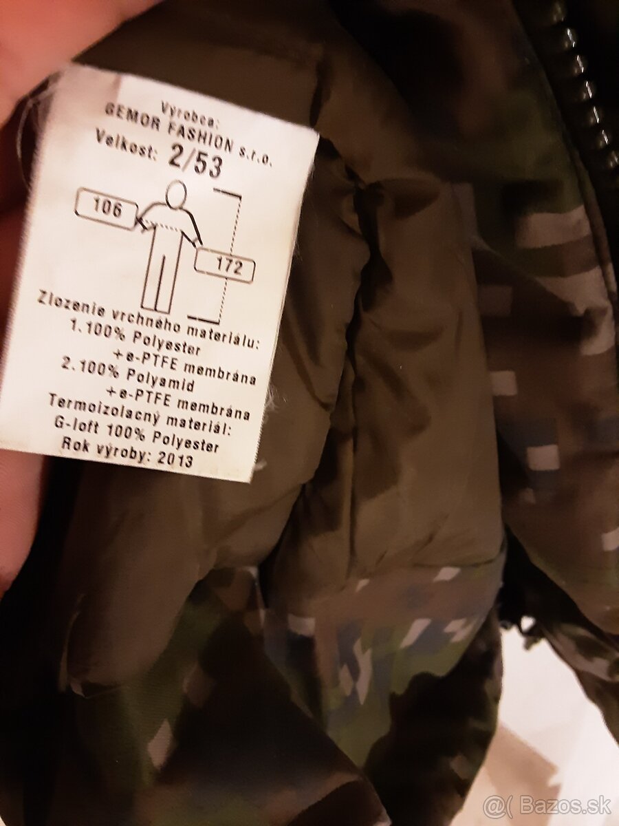 Vojenská  zimná  bunda  GORE-TEX