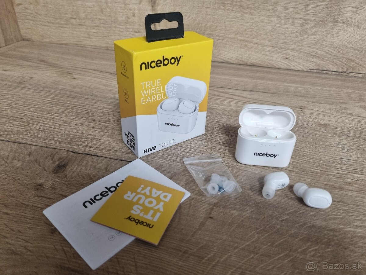 Bluetooth sluchadla NICEBOY HIVE PODSIE 2021 POLAR WHITE