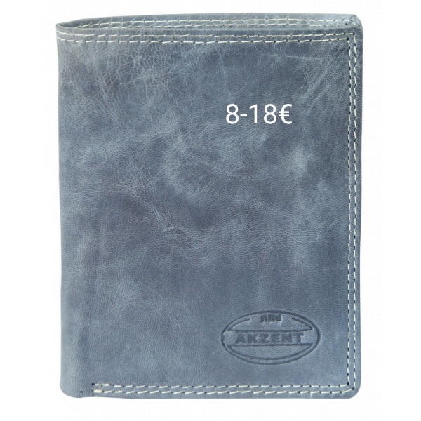 Pánska podlhovastá peňaženka značky Akzent Modro- sivá