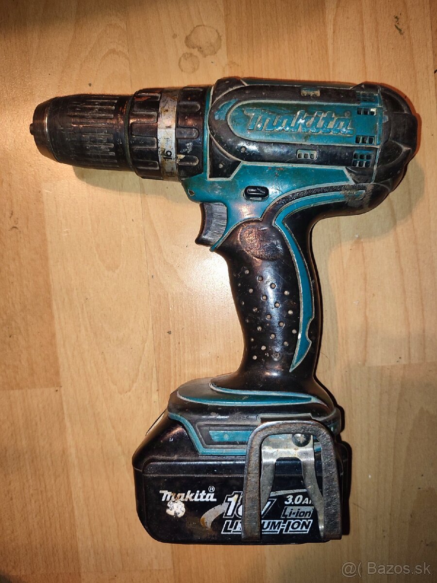 MAKITA AKU náradie batéria 18V 3Ah + vŕtačka/skrutkovačka