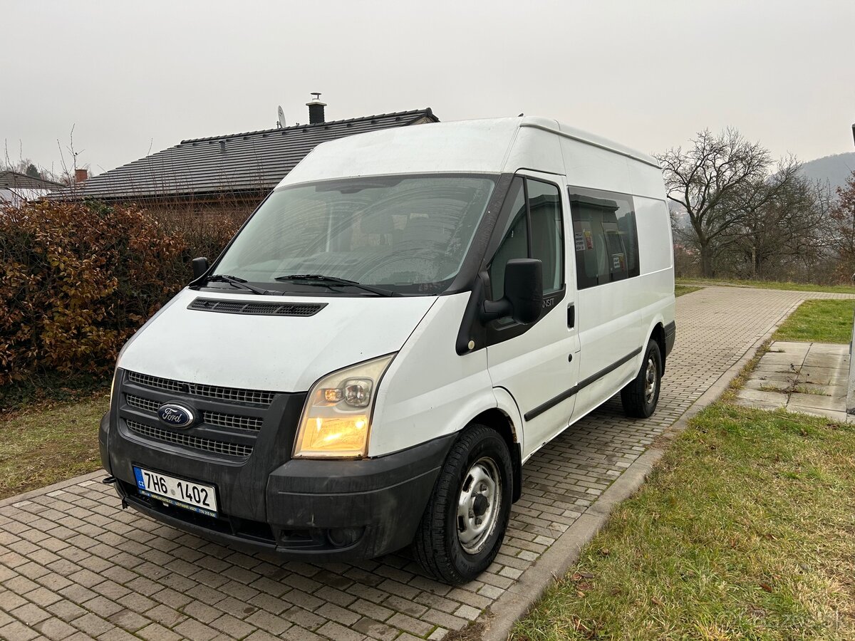 Ford Transit 2.2tdci 92kw - GO motoru, 6 míst, zadní náhon