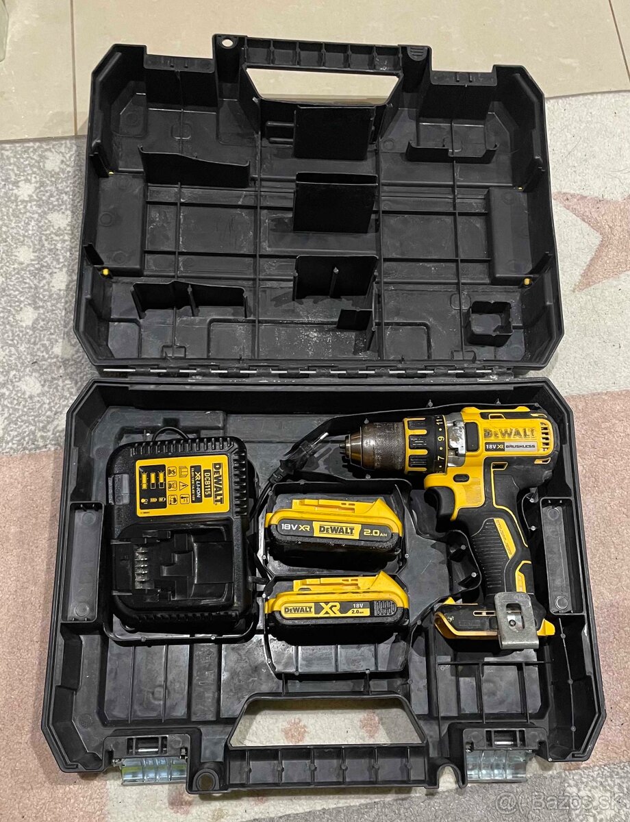 DEWALT DCD 790D2 set nabíjačka + 2 batérie 18V/2.0Ah +kufor