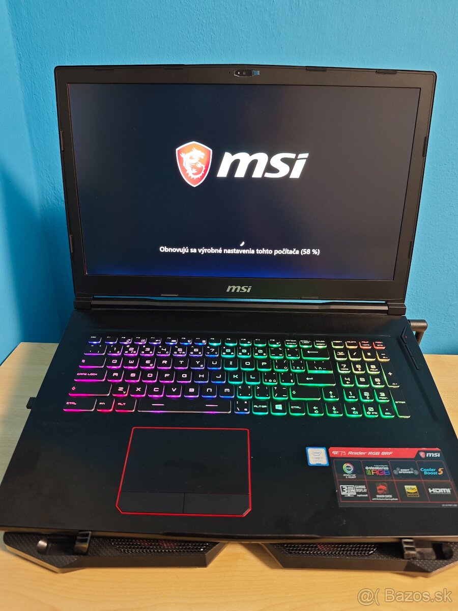 Predám herný notebook MSI GE73 RAIDER RGB 8RF