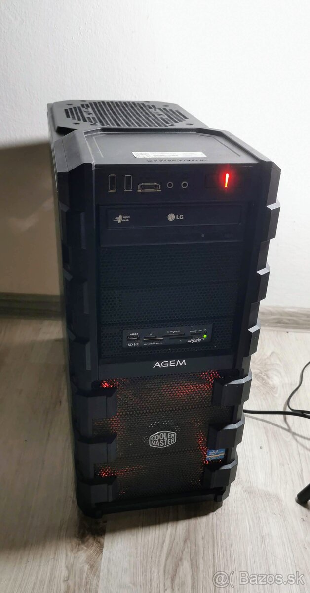 Predám PC i7-2600/16GB RAM/512SSD+1TB HD/GTX1070