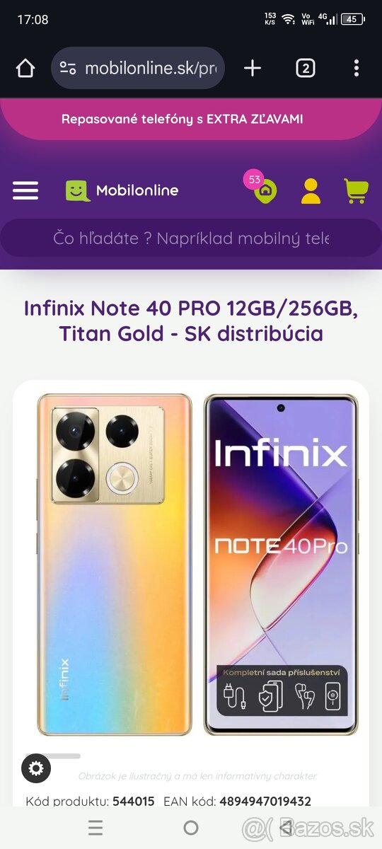 Infinix Note 40 PRO 12GB/256GB