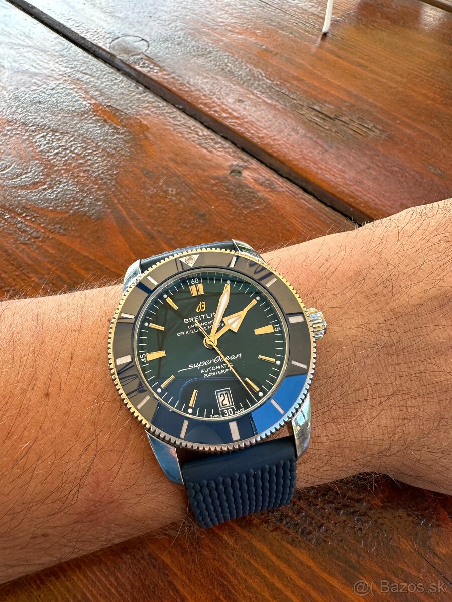 Breitling Superocean Heritage II, 42 mm, modré