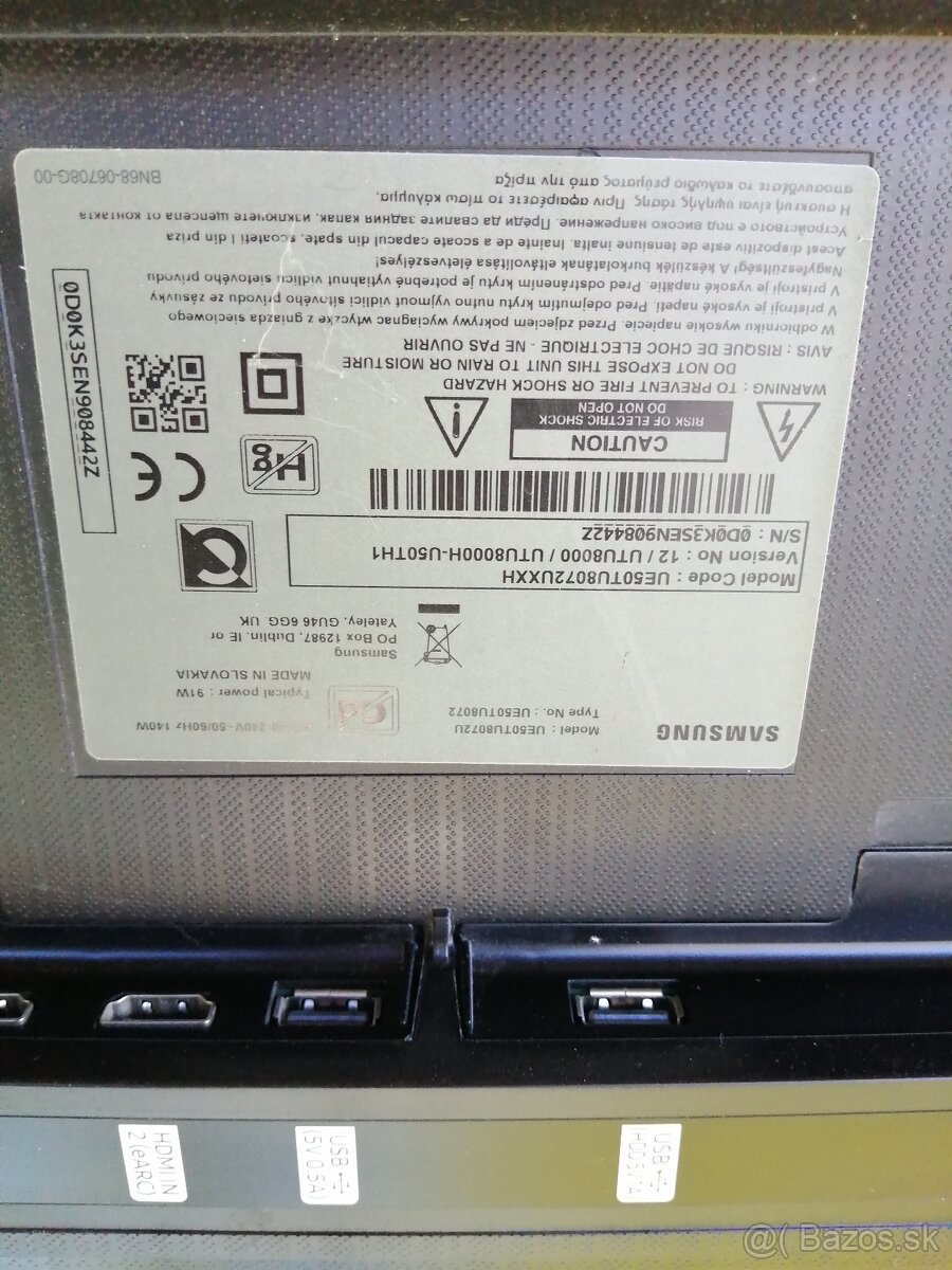 TLC 55P735  Samsung UE55TU8072U LG 50LA660S