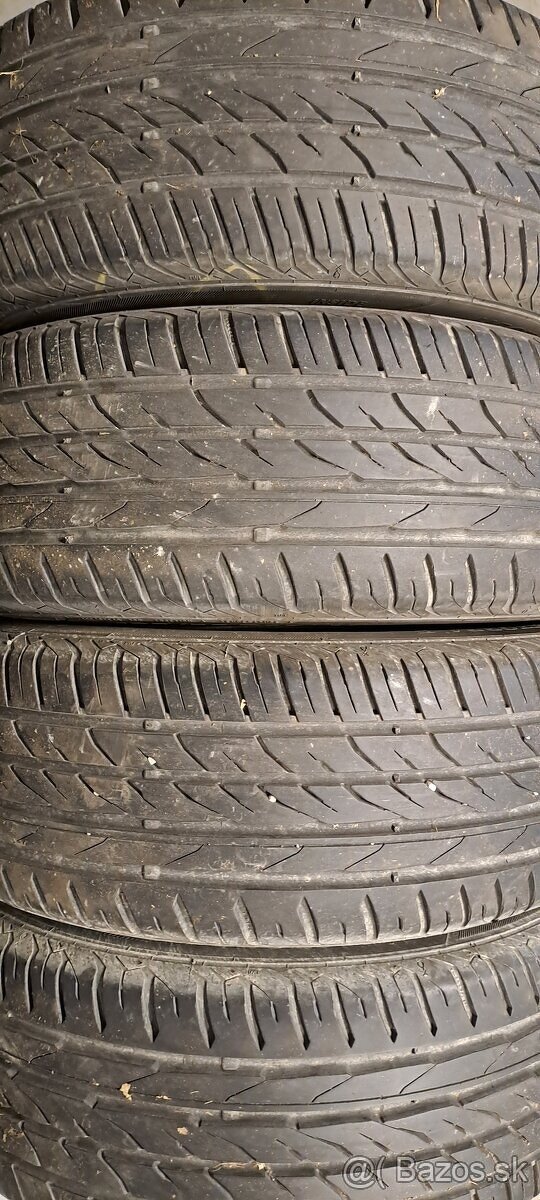 Predám 4ks jazdené letné 195/55r15-85V Matador