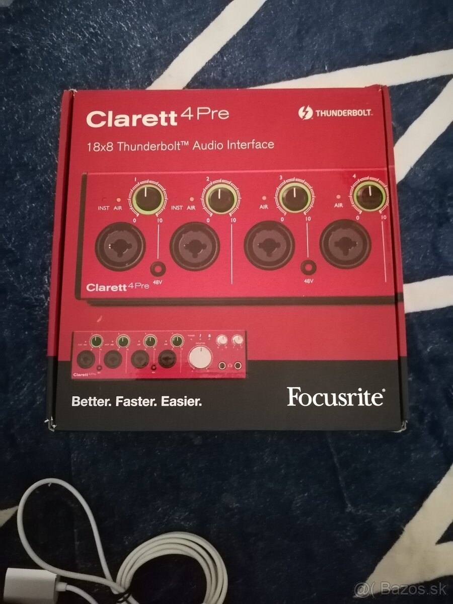 Zvukova karta _ Focusrite Clarett Pre4 thonderbolt 18x8