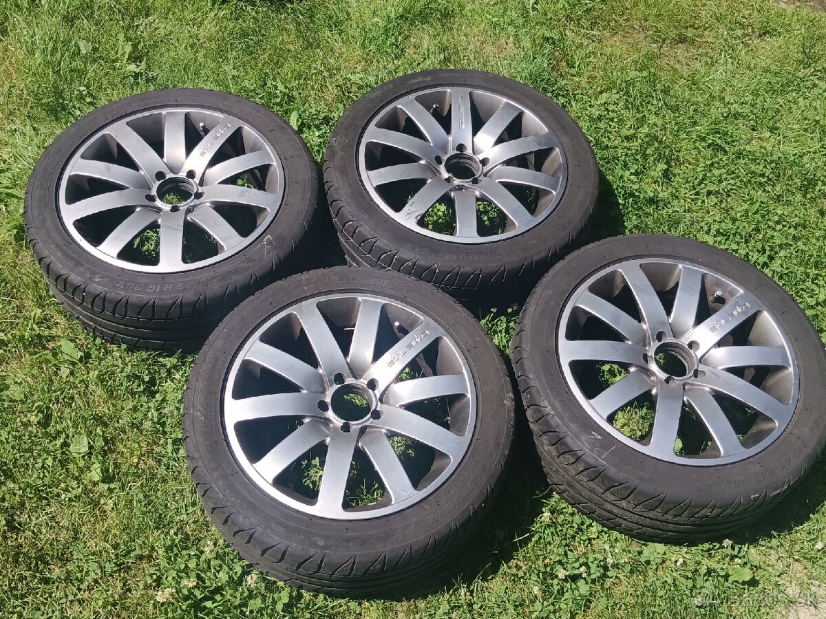 Letné kolesá 5x100 215/45 R16 VW, Škoda