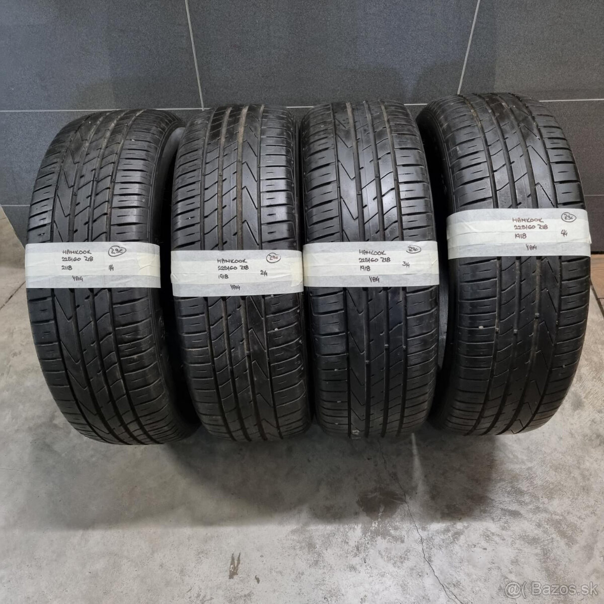 Letné pneumatiky 225/60 R18 HANKOOK DOT1918