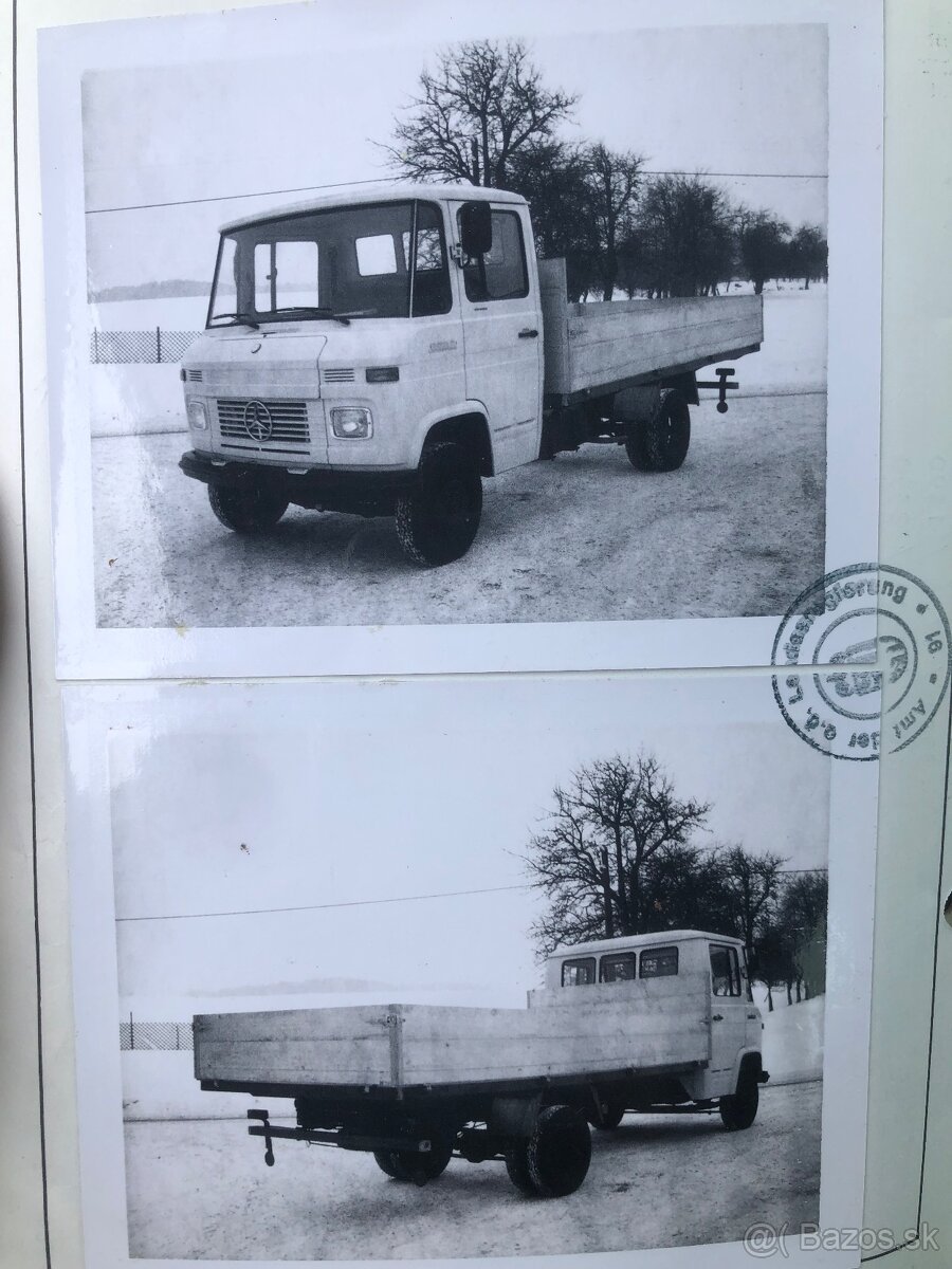 Mercedes Benz 508 D valník (Pritsche) Veterán MB 406-613