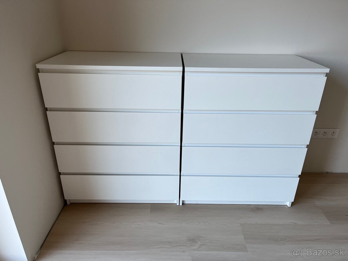 2x Malm komoda