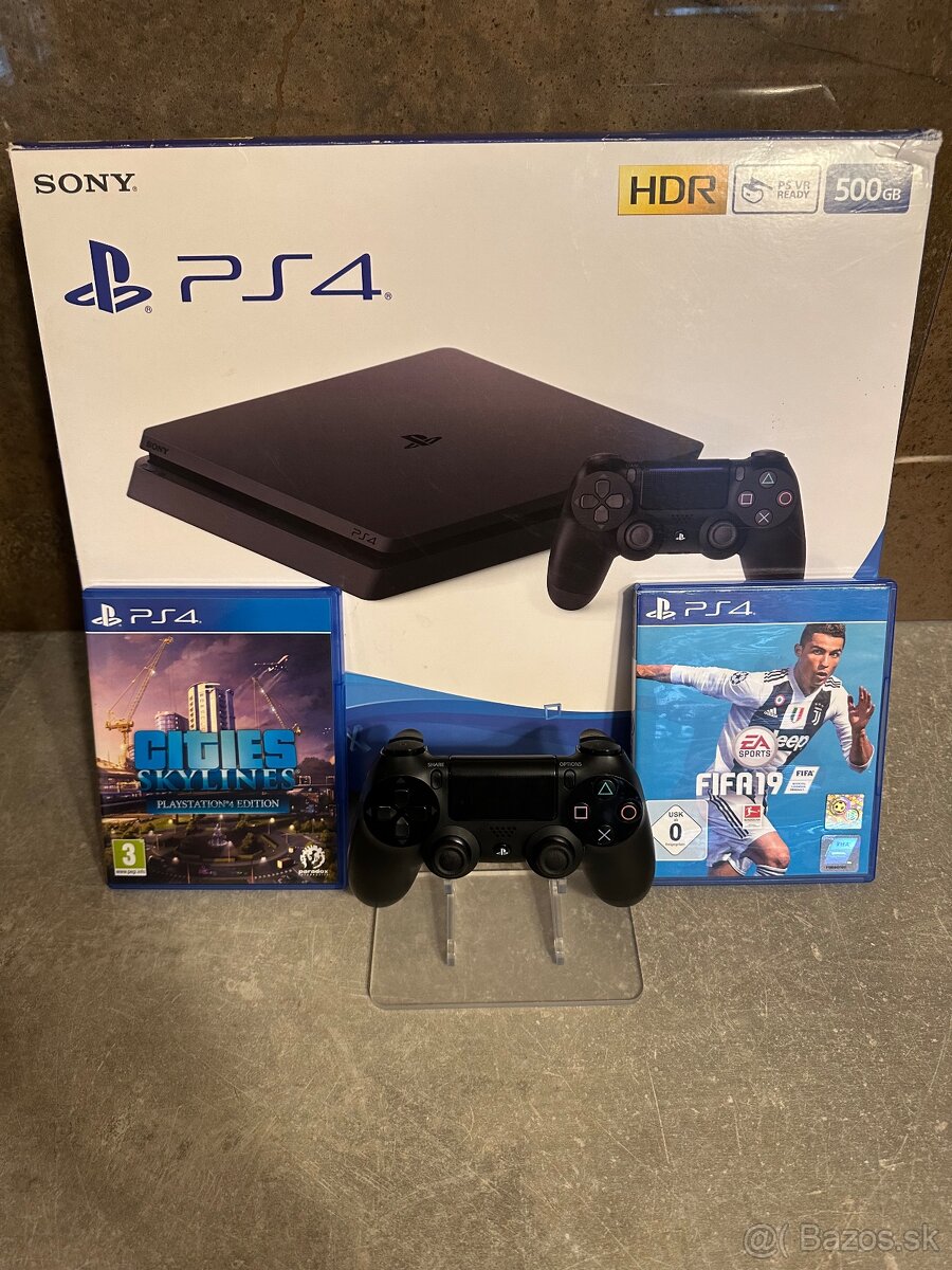 Playstation 4 slim 500 GB + hry