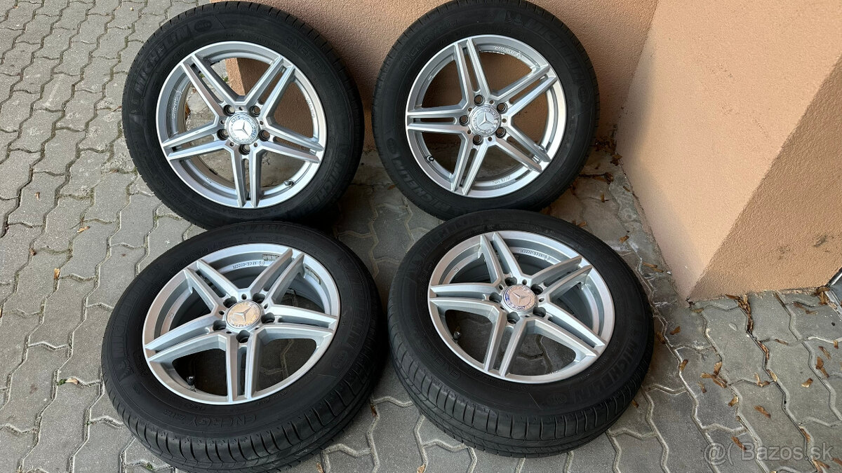 Letná sada kolies R16, ET49 5x112 6,5J na Mercedes A, B,