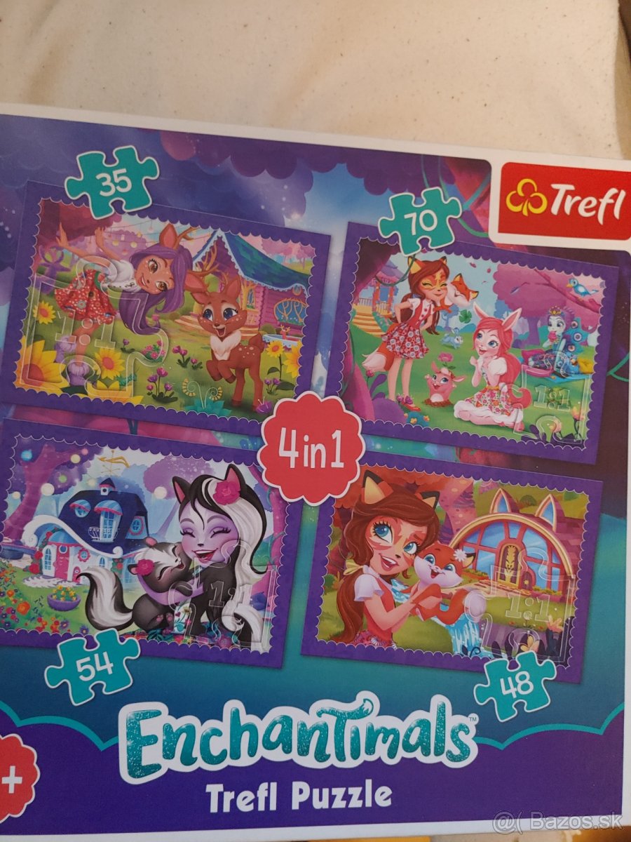 Puzzle Trefl -Enchantimals, 4in1, 4+