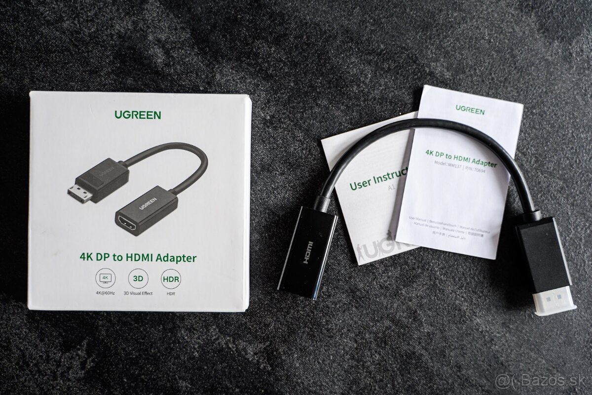 Ugreen 4k DP to hdmi kábel