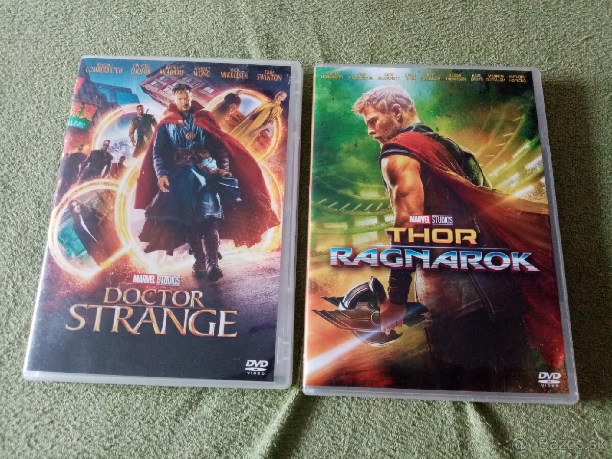 Predám dvd Thor Ragnarok a Doctor Strange