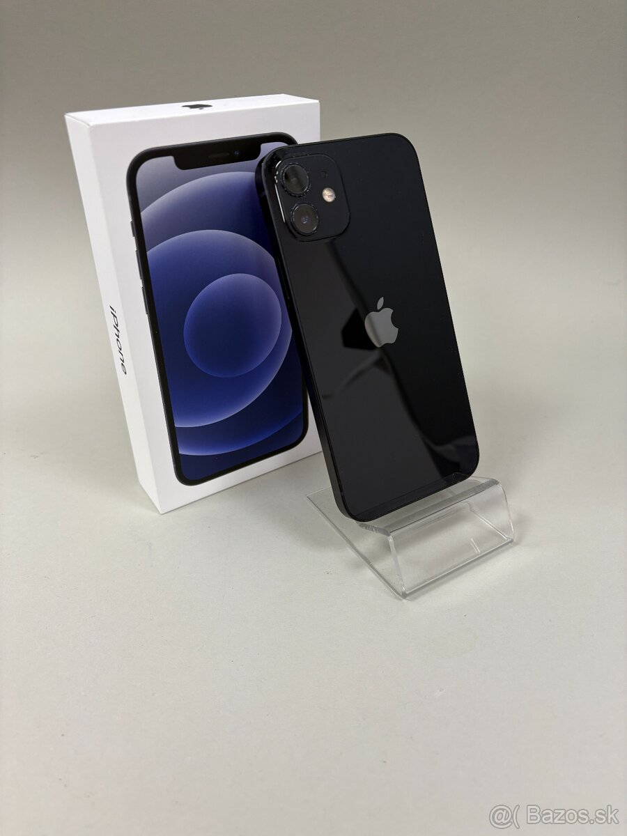 Apple iPhone 12 64GB Black-Batéria 100%