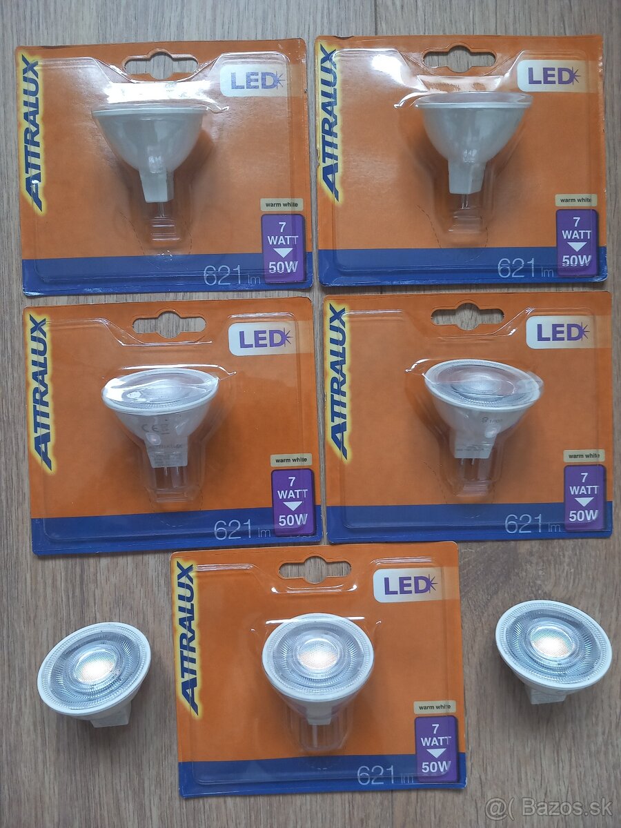 LED Žiarovka GU5,3/7W/12V 2700K - Attralux