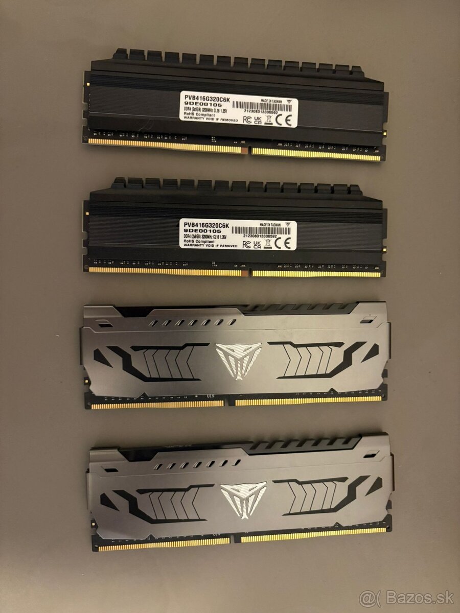 Predám herné ramky ddr4 16GB KINGSTON a VIPER