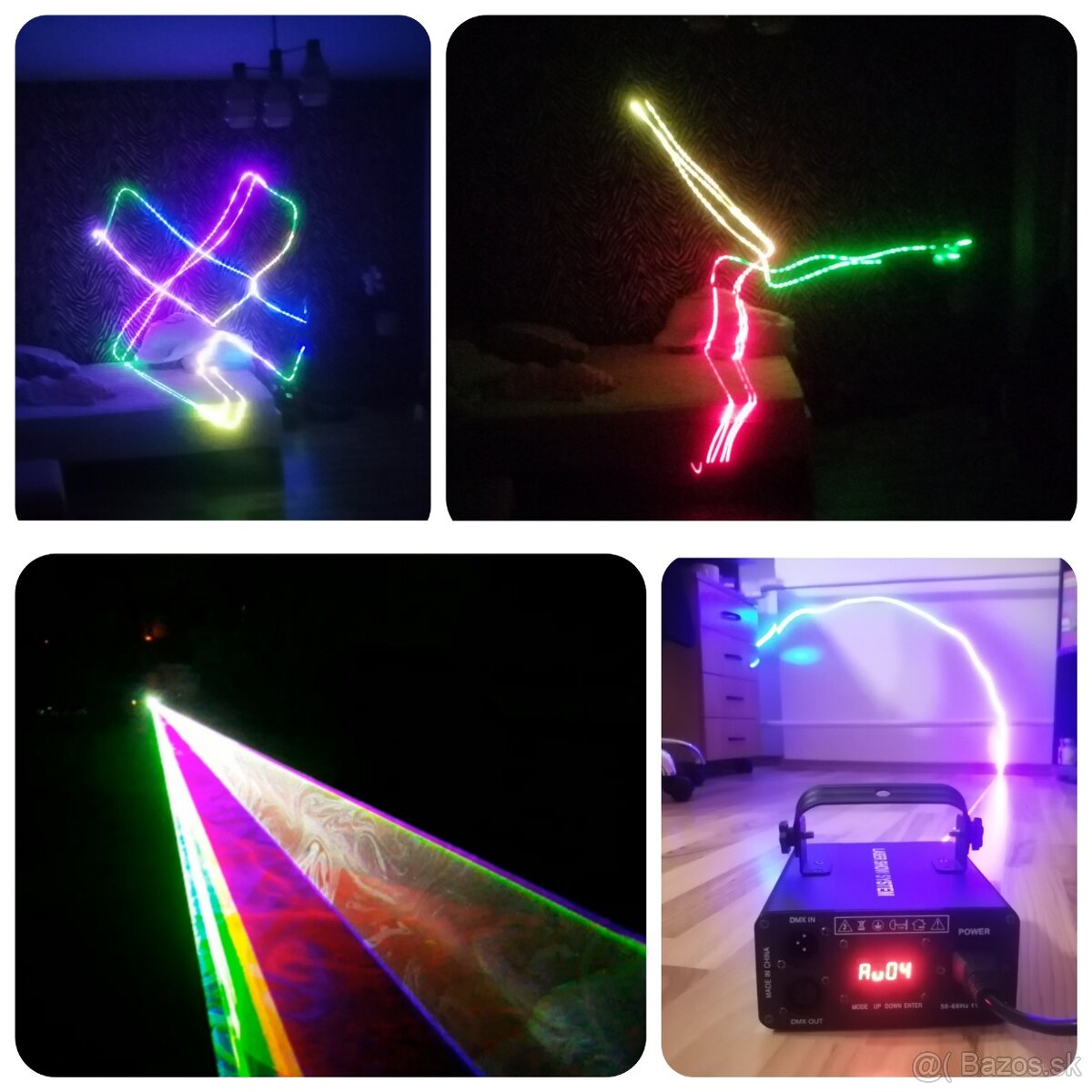 RGB laser 500mw, plnofarebný