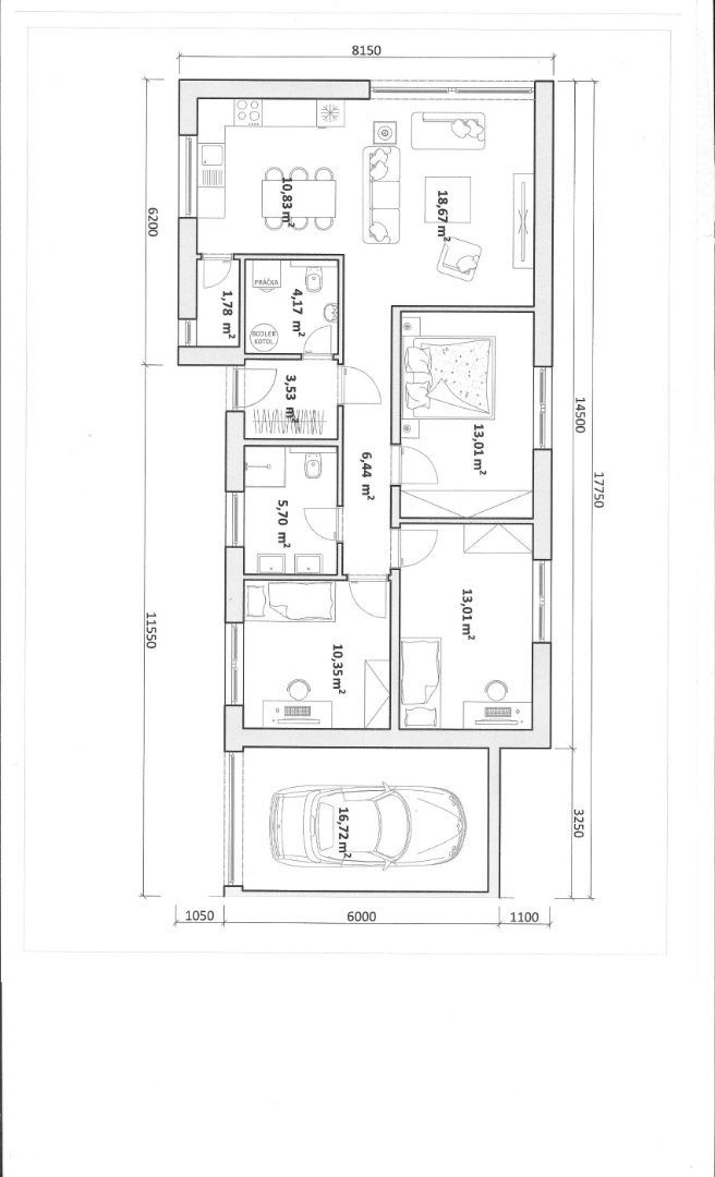 Smart HOME 4 izbový dom s garážou Tomášov