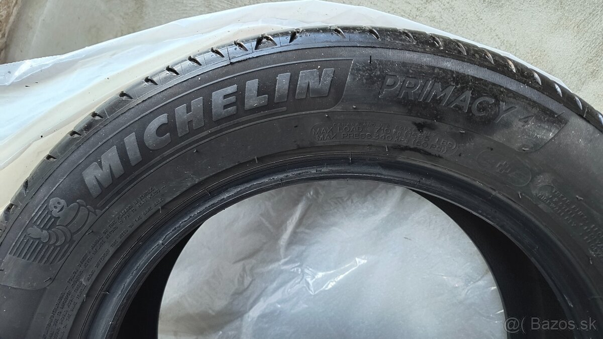 Predám 4x letné pneu 205/60 R16 Michelin Primacy 4