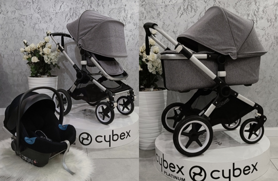 TROJKOMBINÁCIA BUGABOO FOX ALU BLACK MELANGE