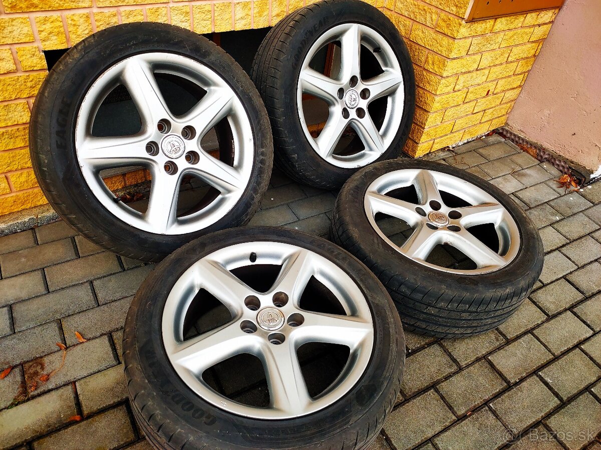 Kolesa 5x114,3 R17 s letními pneu 225/45 R17 se vzorkem 7mm