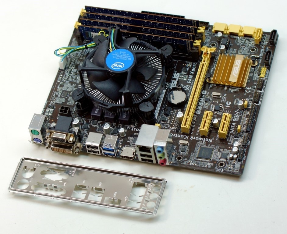 ASUS B85M-G + i5-4460 + 16GB DDR3 + Cooler