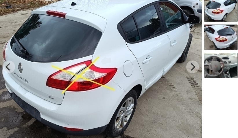 Predám Zadný nárazník Renault Megane III HB 2014 PIATE DVERE