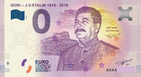 0 euro bankovka - MOSKVA , LENIN , STALIN .