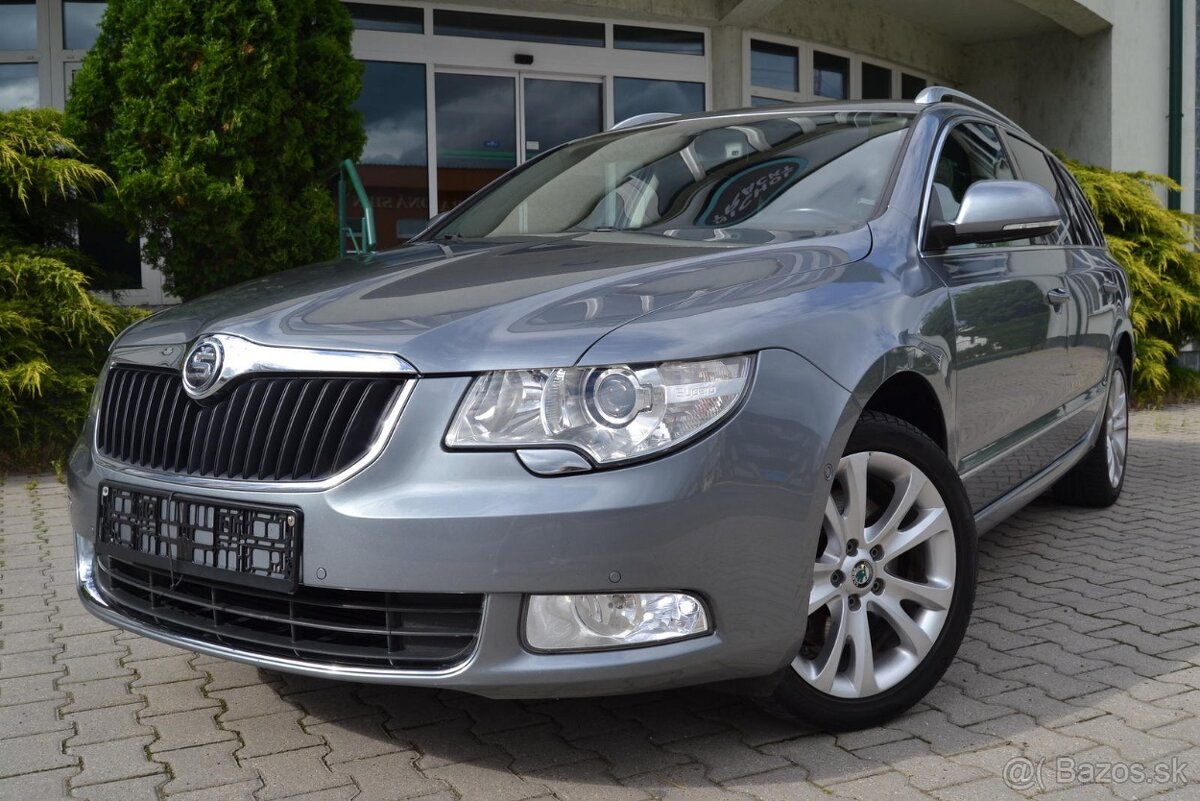 ŠKODA SUPERB COMBI II 2.0 TDI ELEGANCE, NAVI, ŤAŽNÉ, XENÓNY