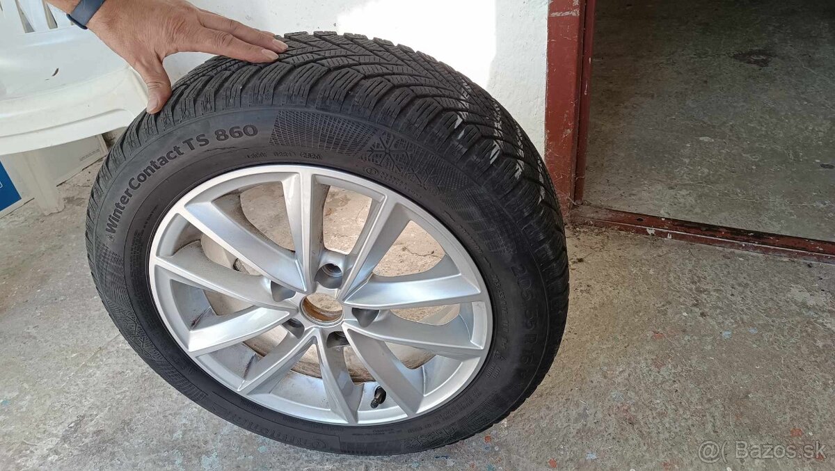 Predám 4x 205/55 R16 Pneumatiky s Diskami