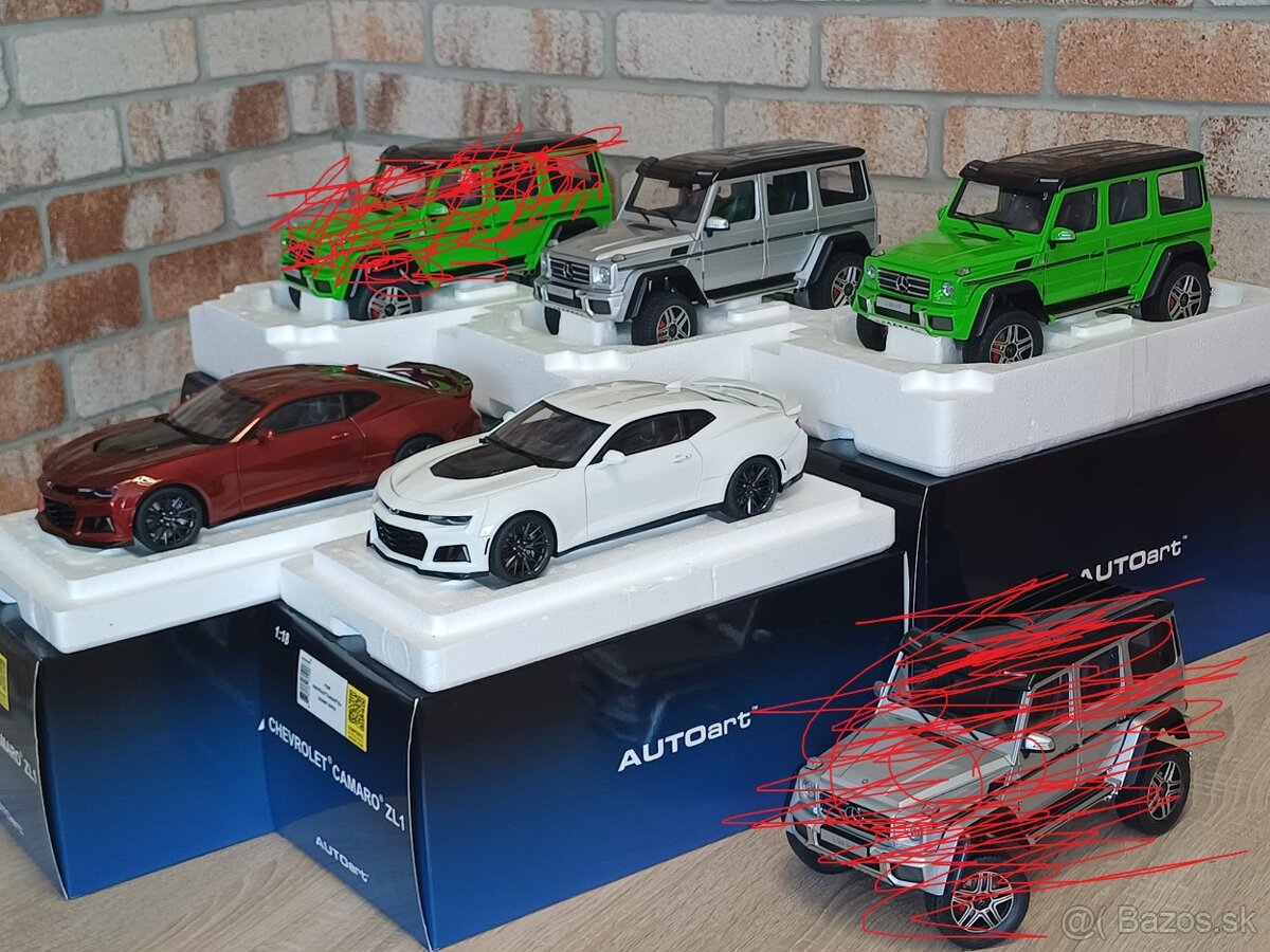 Mercedes-Benz G500 4×4² a Chevrolet Camaro ZL1 - 1:18  AUTO