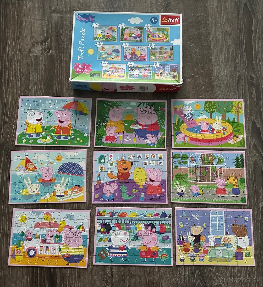 Puzzle Trefl 4+ Peppa Pig 9v1+ Disney Princess 4v1