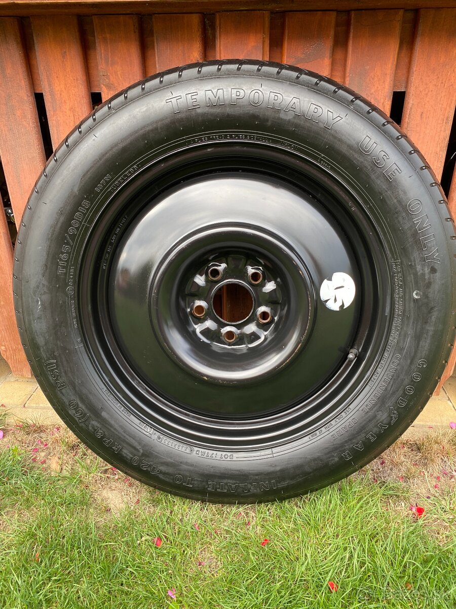 Dojazdové koleso, rezerva 5x112 T165/90R18