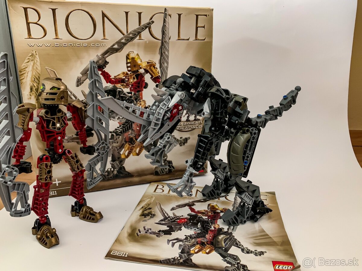 Lego Bionicle - Toa Lhikan and Kikanalo-s krabicou a návodom