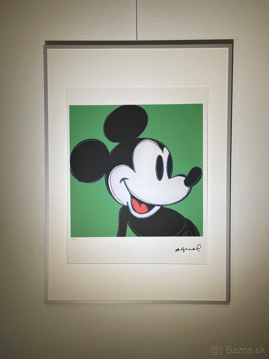 Andy Warhol "Mickey" Limitovaná edícia_Číslované_Certifikát