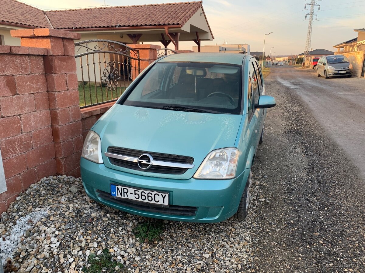 REZERVOVANÉ - Opel Meriva, 1.6 benzín, 74kw, 2005, ťažné