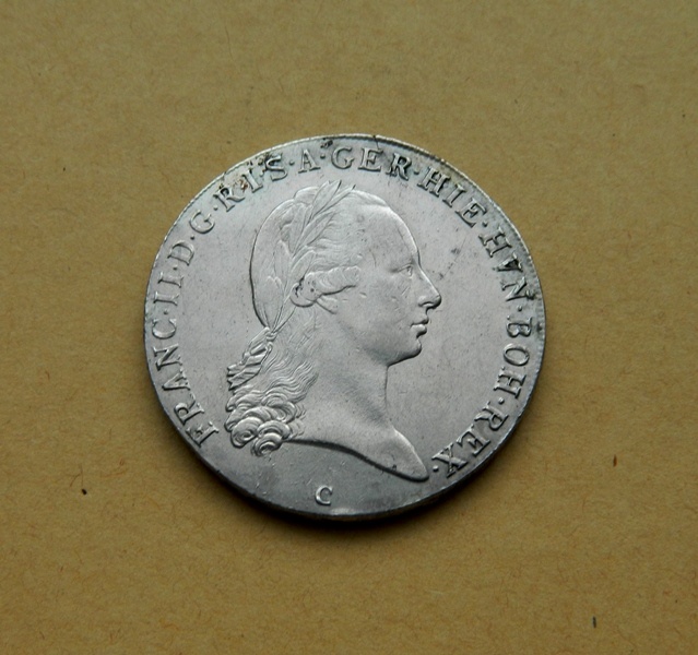 Predám 1 toliar 1796 C Franc II.