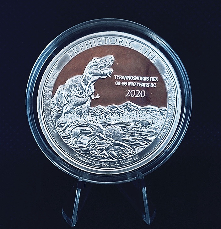 2020 Prehistoric Life 1oz - Tyrannosaurus Rex