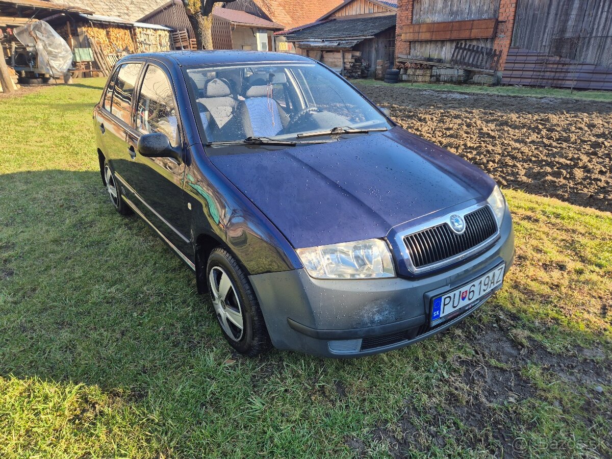 Predám škoda Fabia 1.4MPI 50kw, 2002, 132 000km