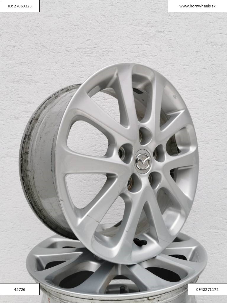 Mazda 3, 5 originál alu disky 5x114,3 R16 ET52,5 1210