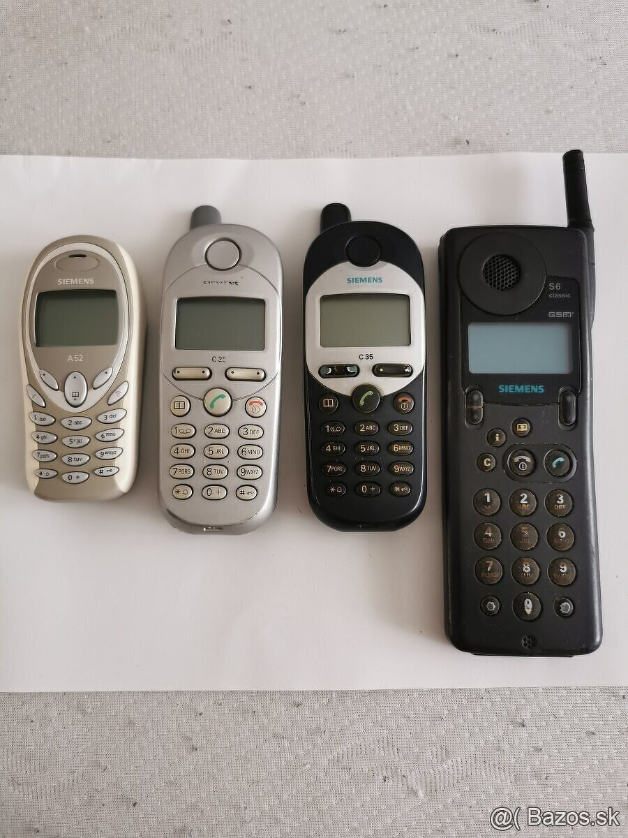 Staré mobilné telefóny funkčné