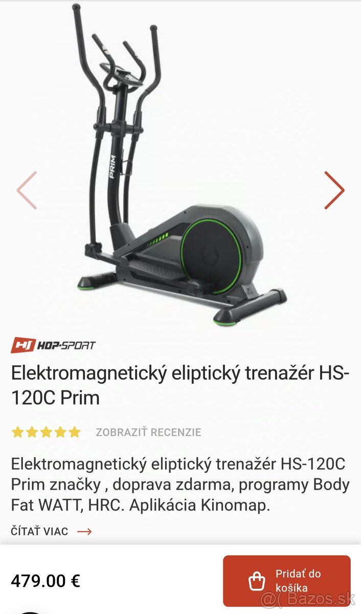 Predám eliptický trenažér