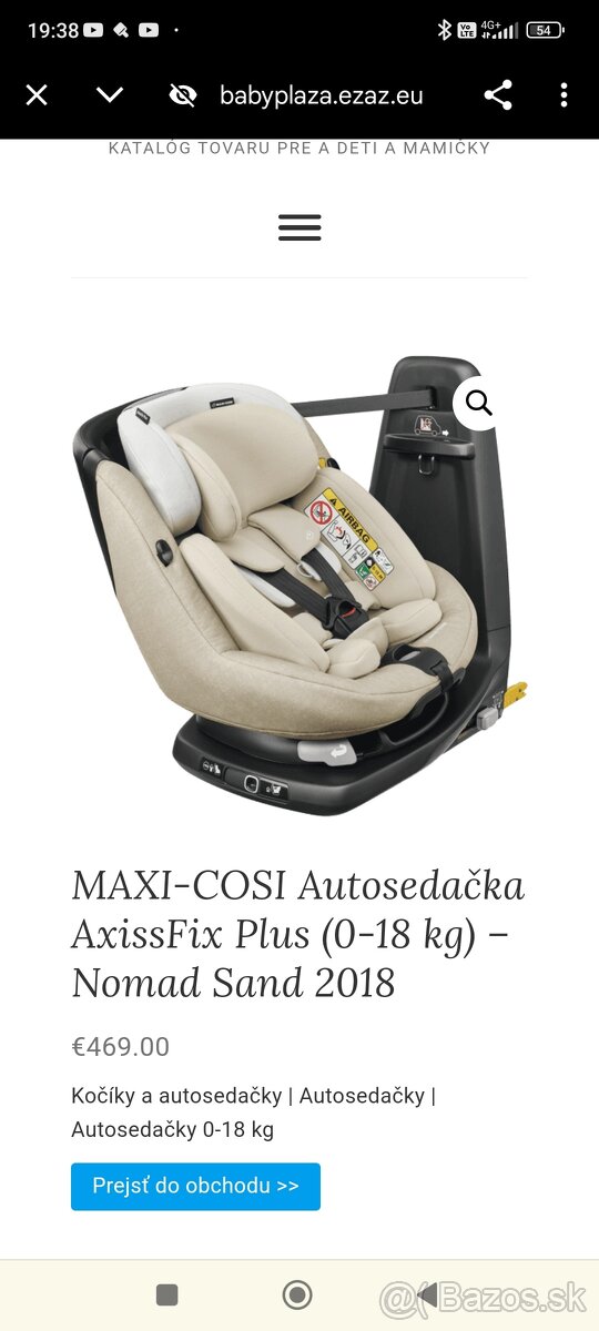 Maxi Cosi 360 axxis fix plus