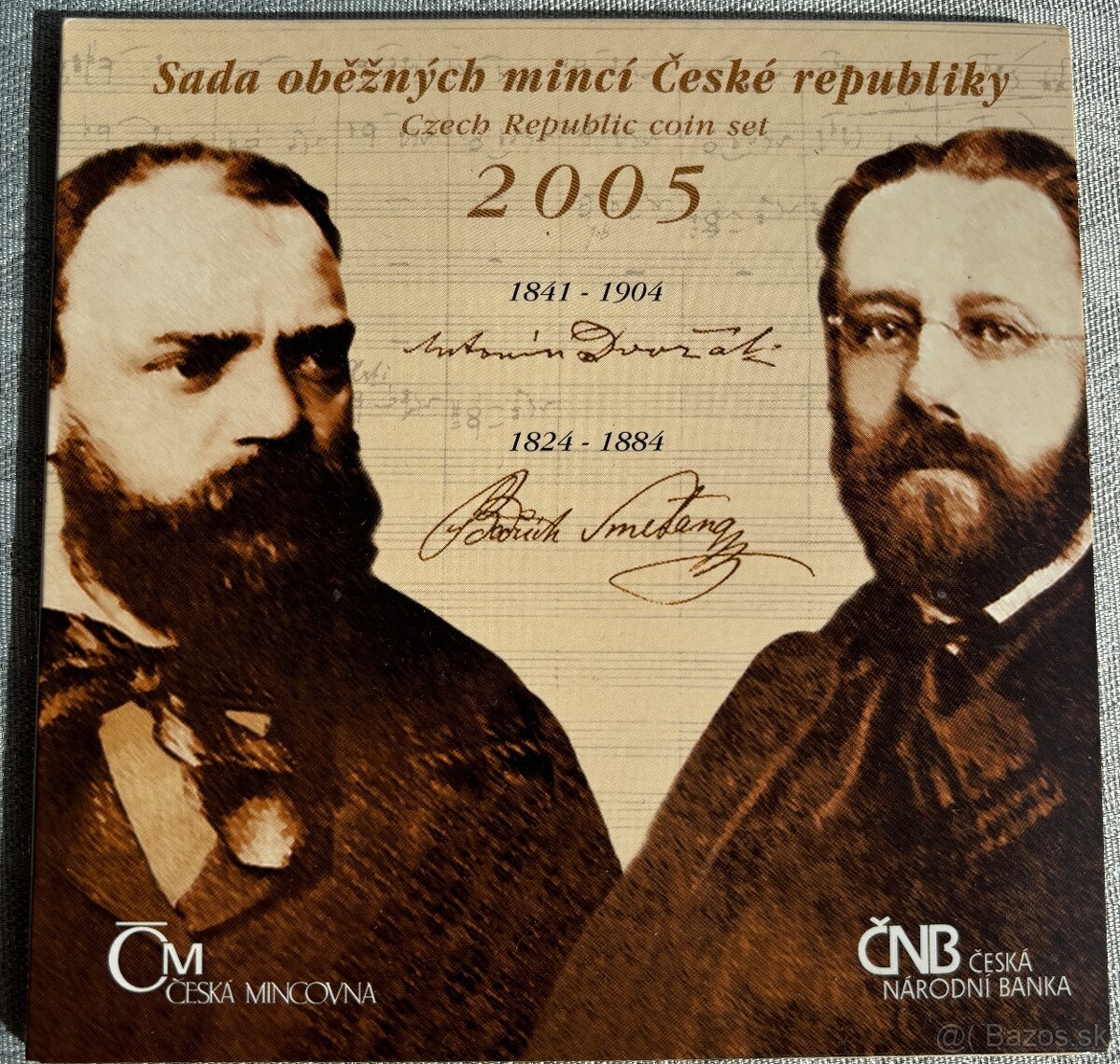 Sada oběžných mincí ČR 2005 Dvořák a Smetana